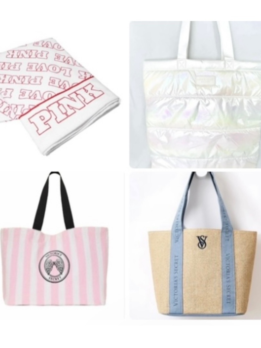 Victorias Secret or Bath & Body Works -Totes or Beach/Pool Towel -You Pick/NWT